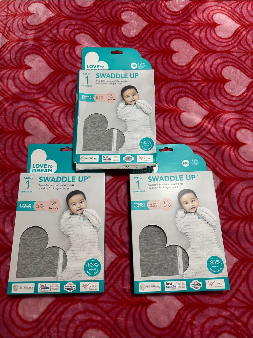 LoveTo Dream Swaddle Up Original Stage 1 Swaddling Newborn 5-8.5 Lbs SEALED